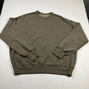 Goodlife Brown French Terry Crewneck Sweatshirt Relaxed Casual Pullover USA M